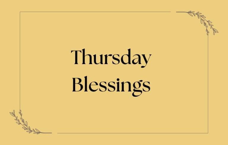 Thursday Blessings